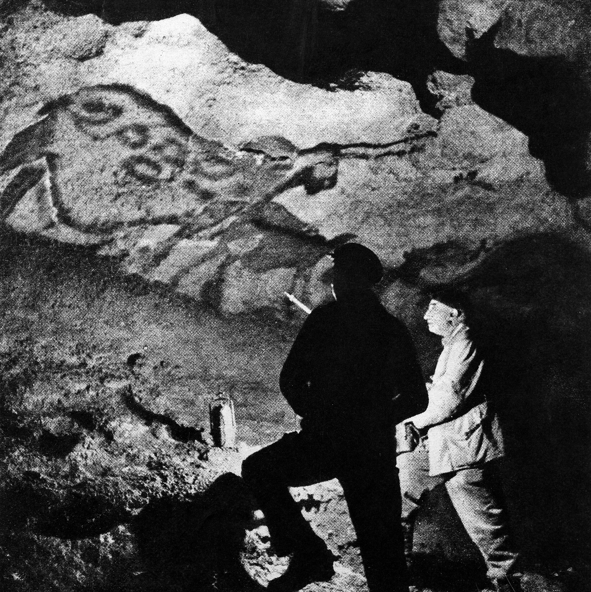 Picture of French archaeologist Abbé Breuil. He was known as the authority on rock art sites in Europe and Africa.